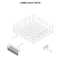 Whirlpool WDF330PAHW4 lower rack parts diagram