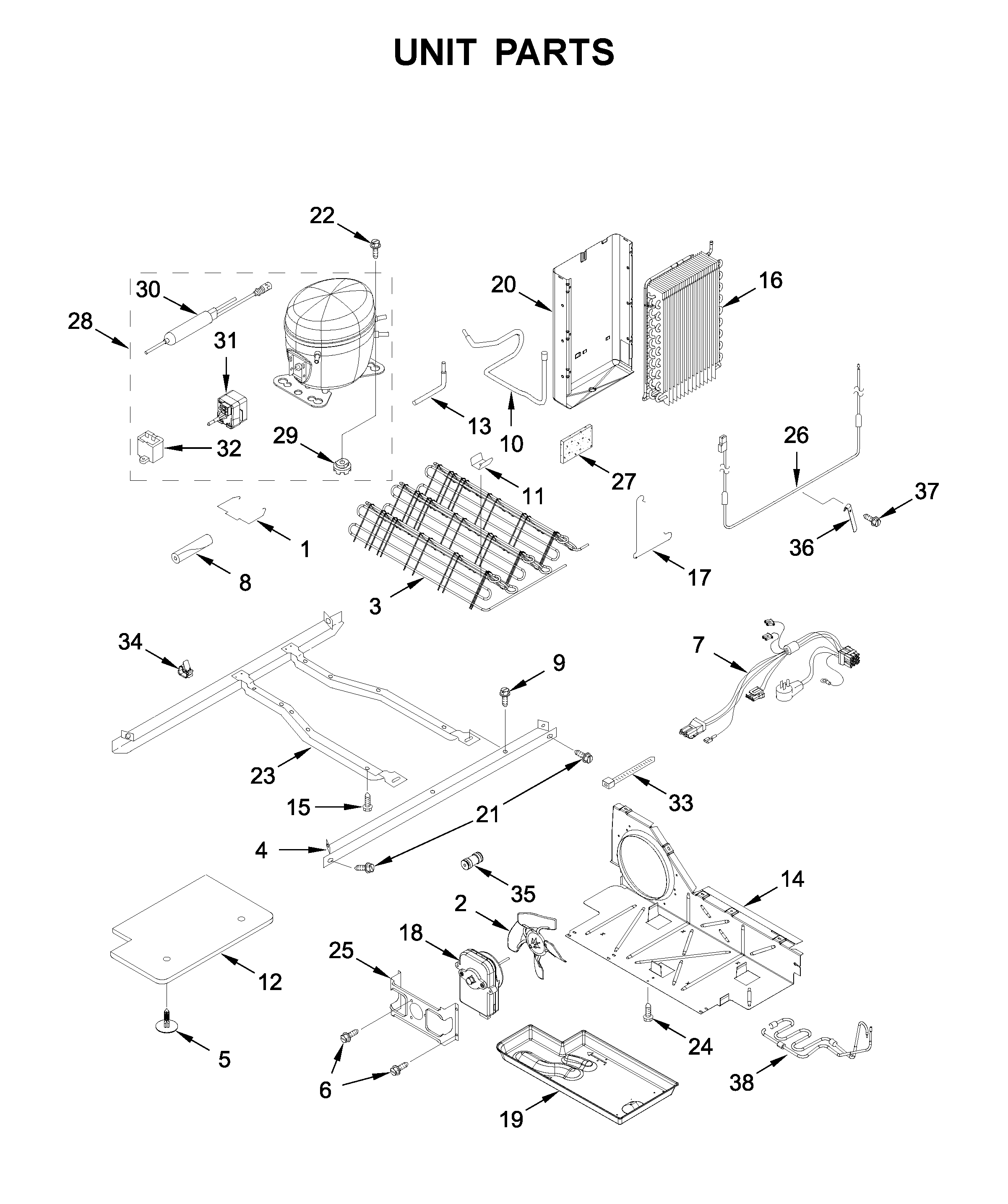 Whirlpool WRS315SDHB02 unit parts diagram