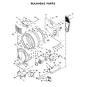 Whirlpool WED6620HW1 bulkhead parts diagram