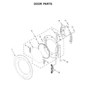 Whirlpool WED6620HW1 door parts diagram