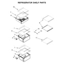 Maytag MSS25C4MGK00 refrigerator shelf parts diagram