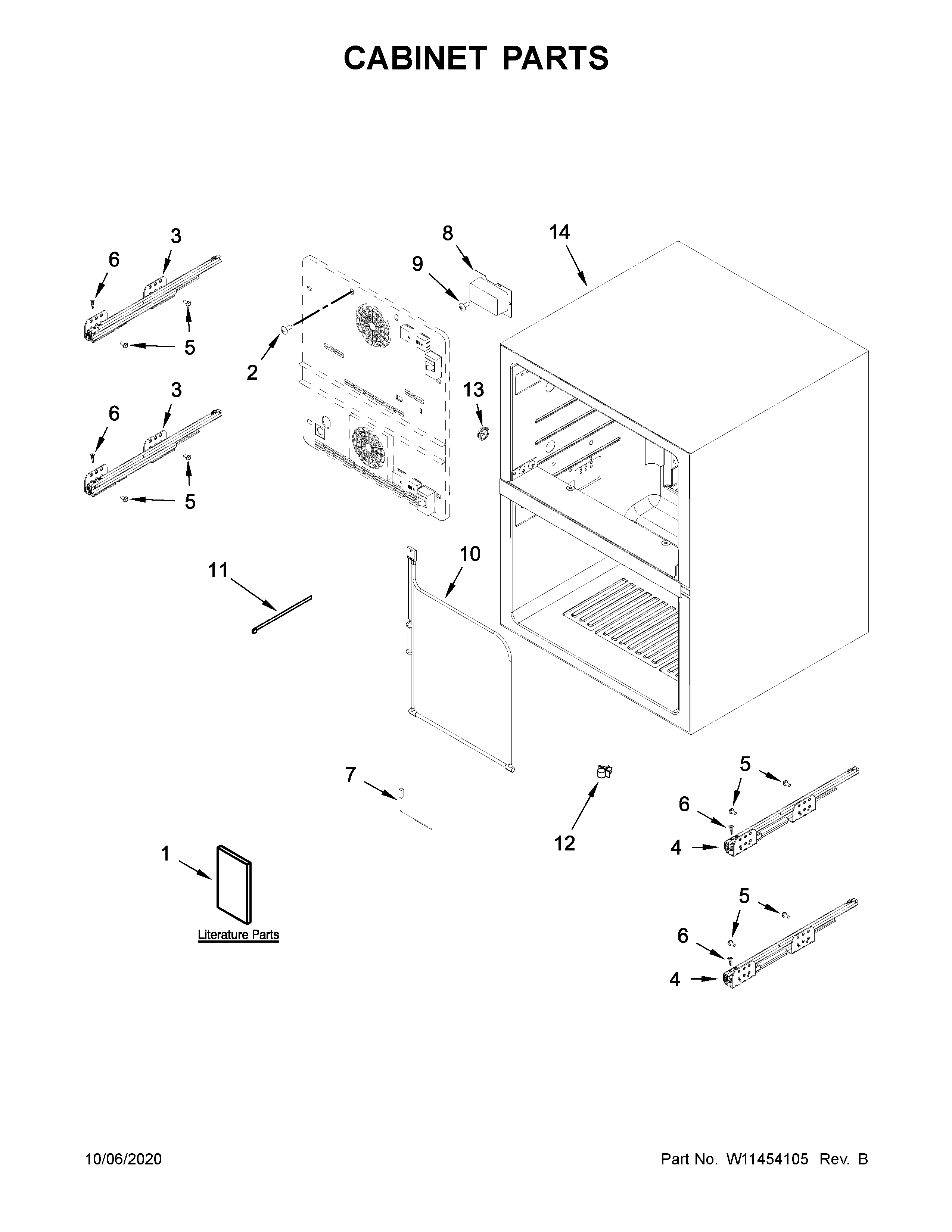 Jenn-Air JUDFP242HX00 cabinet parts diagram