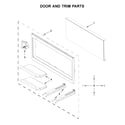 Whirlpool WMT50011KS0 door and trim parts diagram