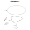 Whirlpool WMT50011KS0 turntable parts diagram
