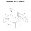 Whirlpool WMT50011KS0 cabinet and installation parts diagram