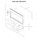 Whirlpool WMT55511KS0 door and trim parts diagram