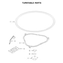 Whirlpool WMT55511KS0 turntable parts diagram