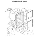 Maytag MDB7959SKZ0 tub and frame parts diagram
