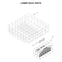 Maytag MDB7959SKZ0 lower rack parts diagram