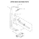 KitchenAid KDTM604KBS0 upper wash and rinse parts diagram