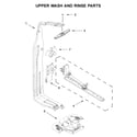 KitchenAid KDFM404KBS0 upper wash and rinse parts diagram