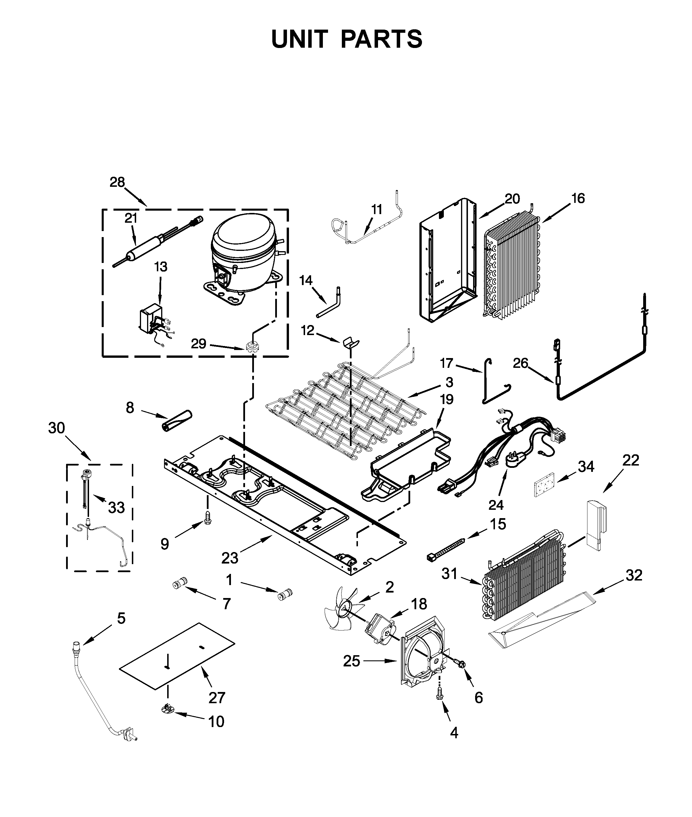 KitchenAid KRSF705HPS01 unit parts diagram