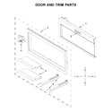KitchenAid KMBT5011KSS0 door and trim parts diagram