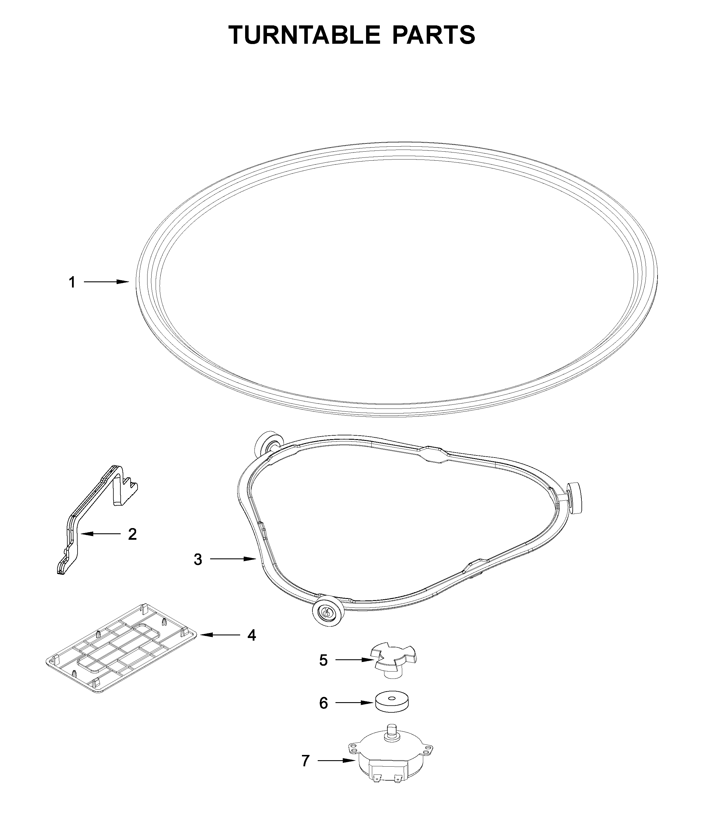 KitchenAid YKMBT5011KS0 turntable parts diagram