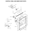 Maytag MDB4949SKZ0 control panel and inner door parts diagram
