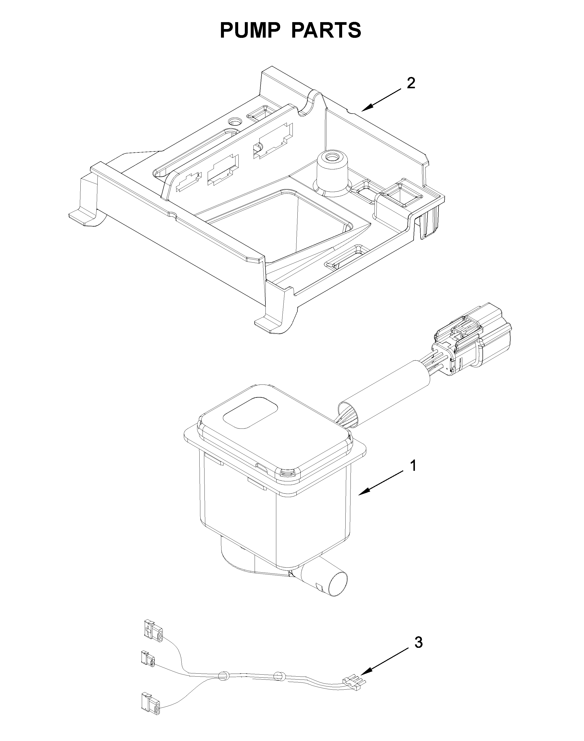 KitchenAid KUID508HBL00 pump parts diagram