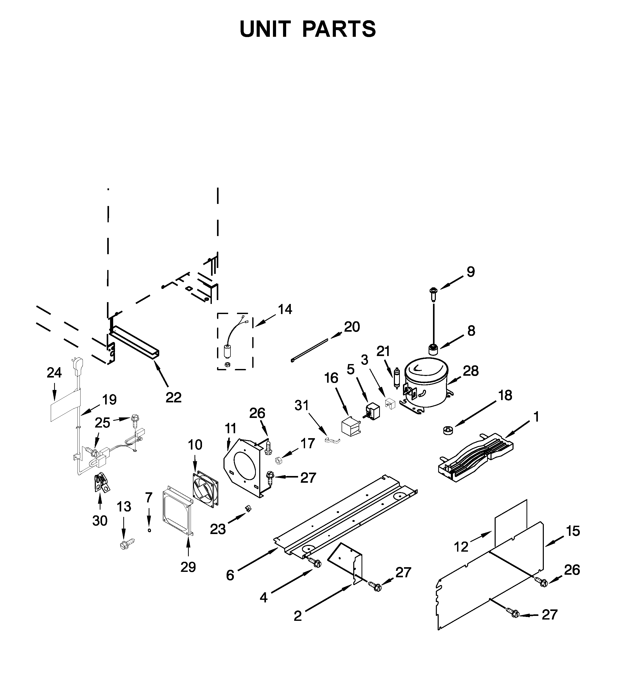 KitchenAid KUBR304ESS01 unit parts diagram