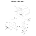 Whirlpool WRF767SDHV02 freezer liner parts diagram