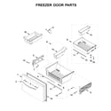 Whirlpool WRF767SDHV02 freezer door parts diagram
