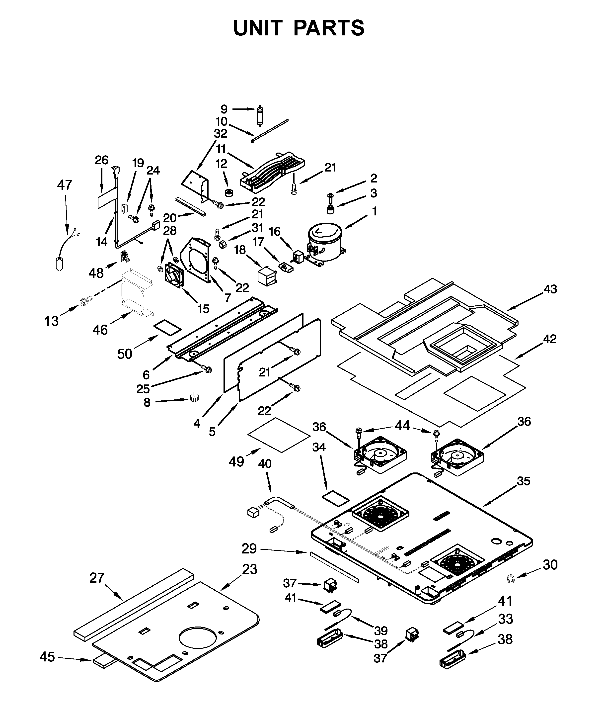 KitchenAid KUDF204ESB01 unit parts diagram