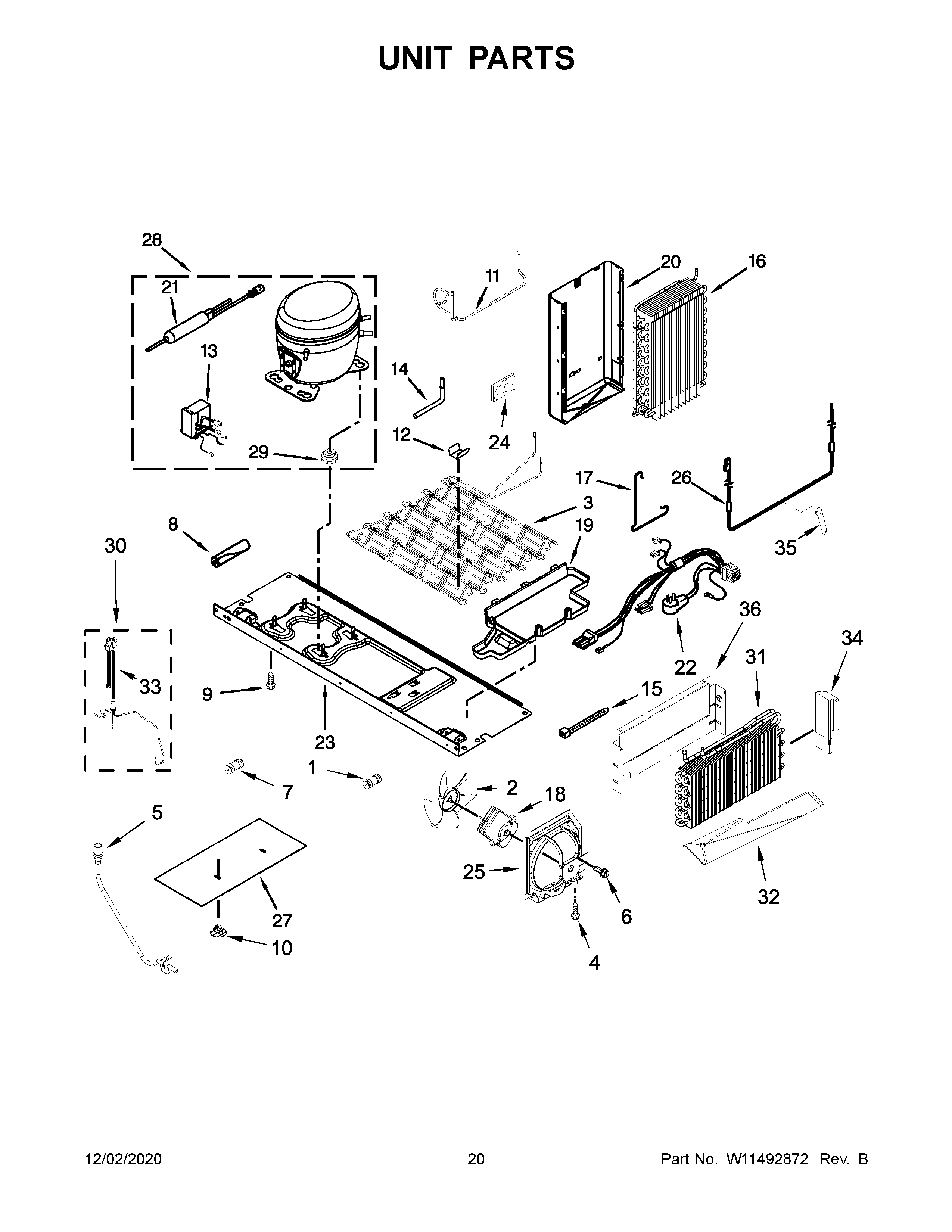KitchenAid KRSC703HBS01 unit parts diagram
