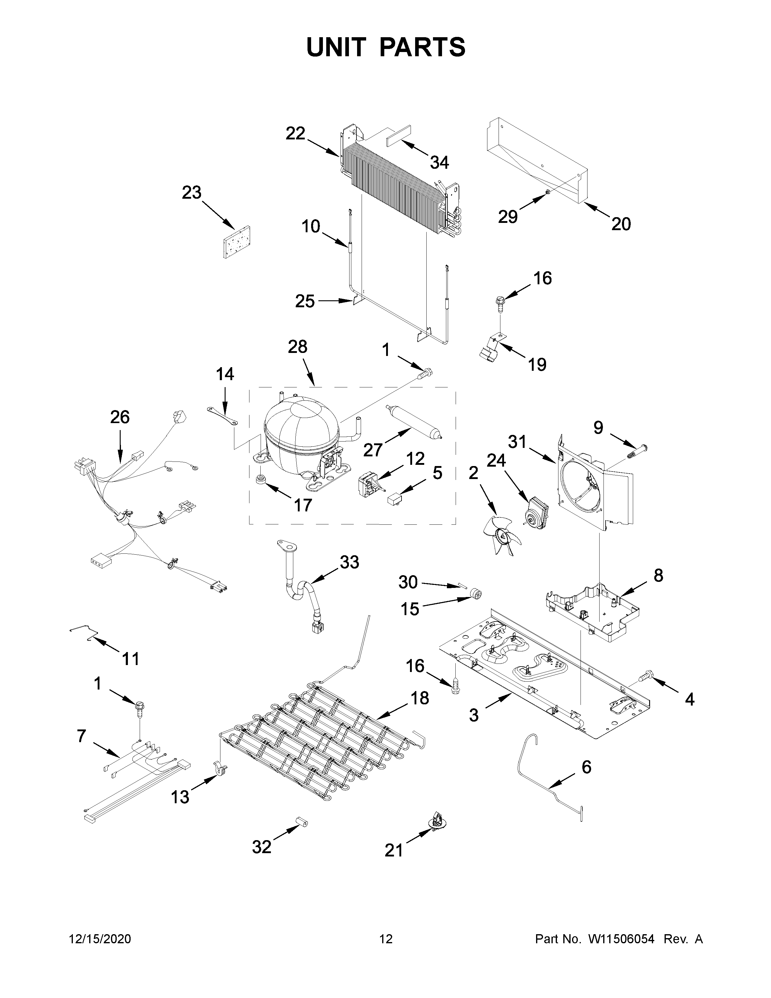 Whirlpool WRF532SMHZ04 unit parts diagram
