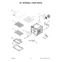 KitchenAid KFDC558JSS01 30" internal oven parts diagram