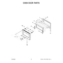 KitchenAid KFGC506JBK01 oven door parts diagram
