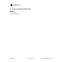Jenn-Air JUCFP242HX00 cover sheet diagram