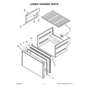 Jenn-Air JUCFP242HX00 lower drawer parts diagram