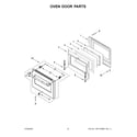 Jenn-Air JDSP536HL01 oven door parts diagram