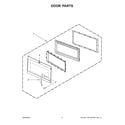 Whirlpool WMH32519HZ6 door parts diagram