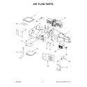 Whirlpool WMH32519HZ6 air flow parts diagram