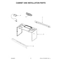 Whirlpool WMH32519HZ6 cabinet and installation parts diagram