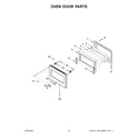 KitchenAid KFDC506JBK01 oven door parts diagram