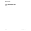 KitchenAid KFDC500JMB01 cover sheet diagram