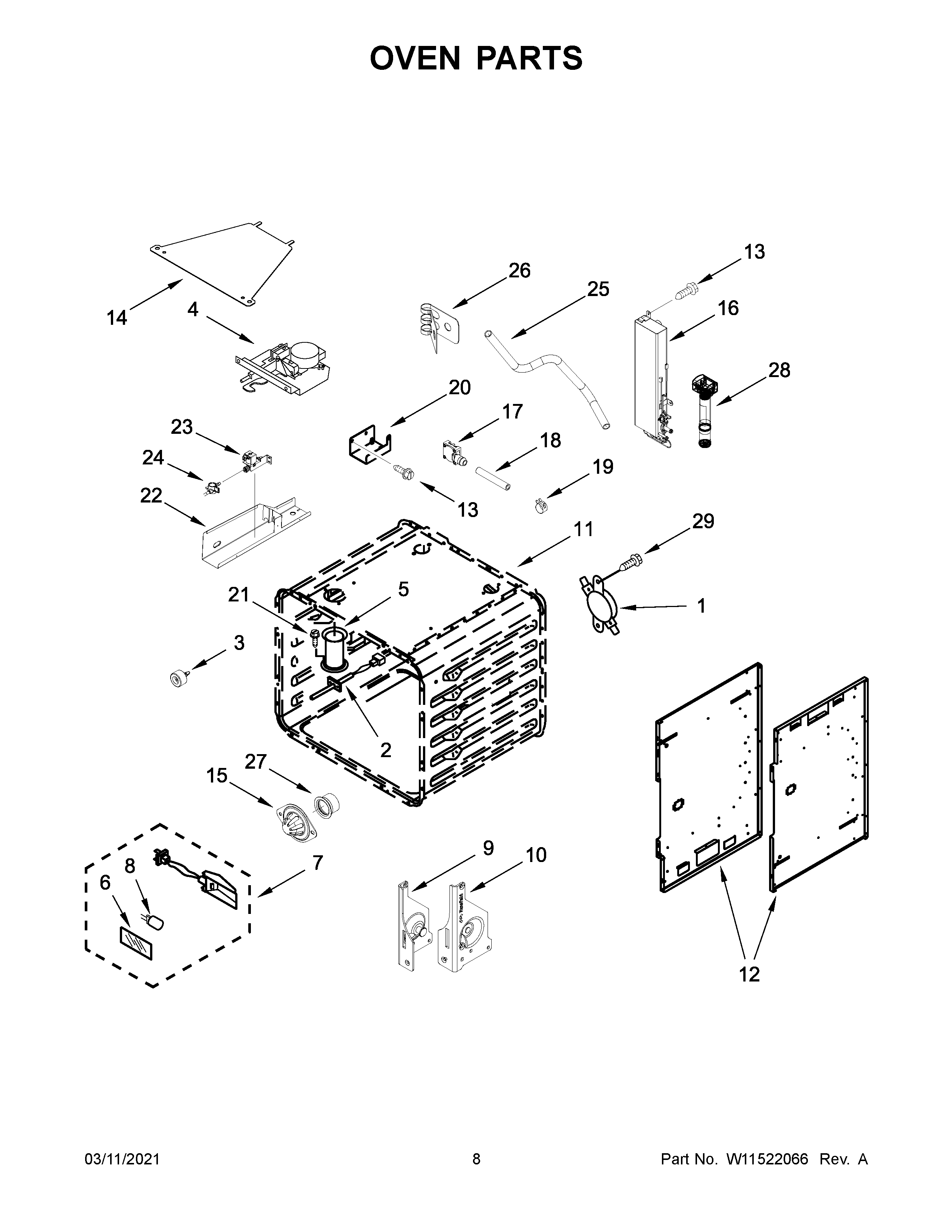 Jenn-Air JDSP536HM01 oven parts diagram