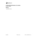 Jenn-Air JGRP536HM01 cover sheet diagram