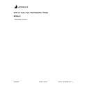 Jenn-Air JDRP436HM01 cover sheet diagram
