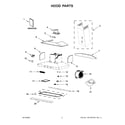 KitchenAid KVWB600HBS2 hood parts diagram