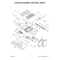 Jenn-Air JGRP636HL01 cooktop, burner, and grill parts diagram