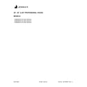 Jenn-Air JXW9030HP2 cover sheet diagram