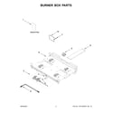 KitchenAid KFGC500JMB01 burner box parts diagram