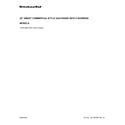 KitchenAid KFGC506JYP02 cover sheet diagram