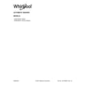 Whirlpool WTW5100HC1 cover sheet diagram