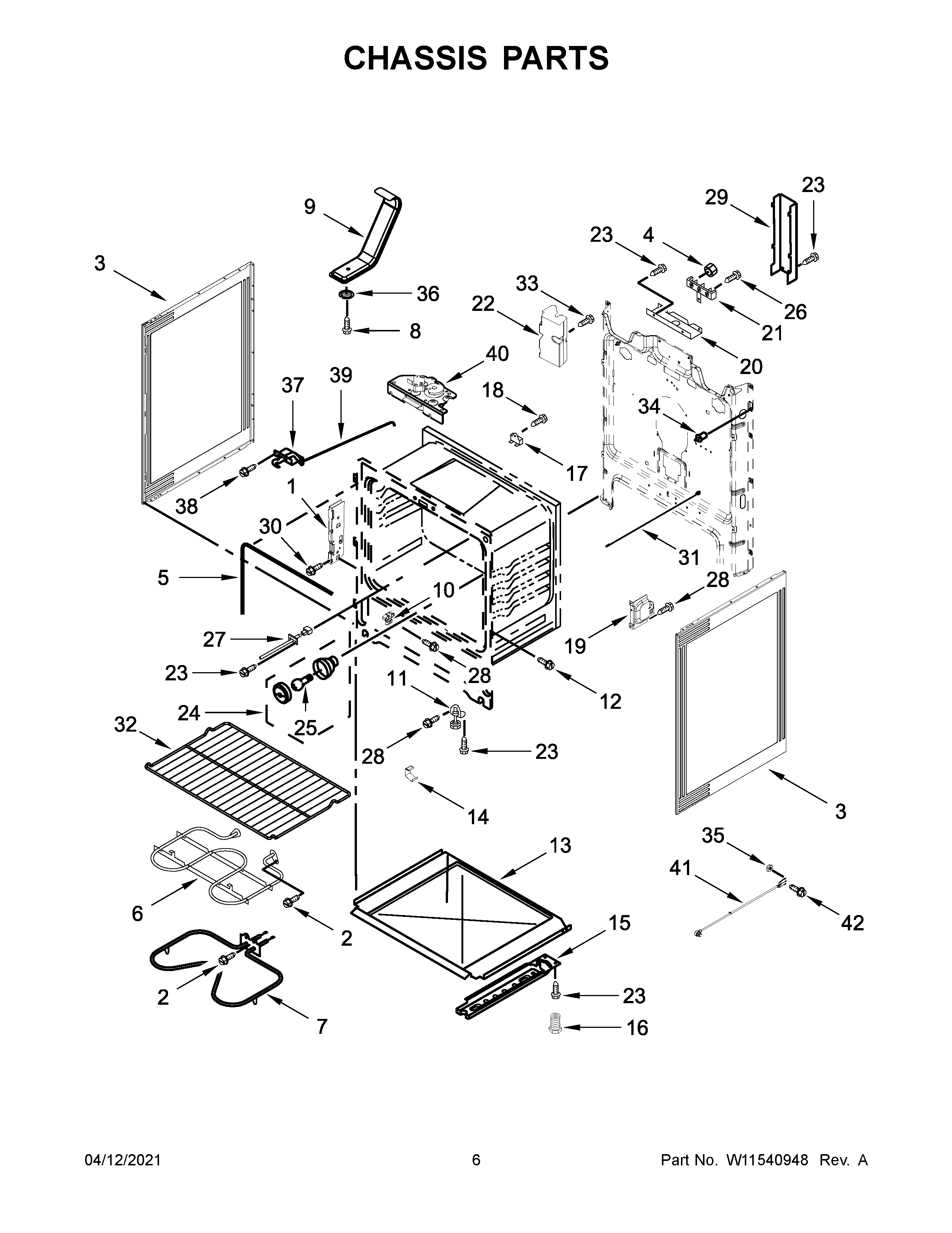 Whirlpool YWFE515S0JS1 chassis parts diagram