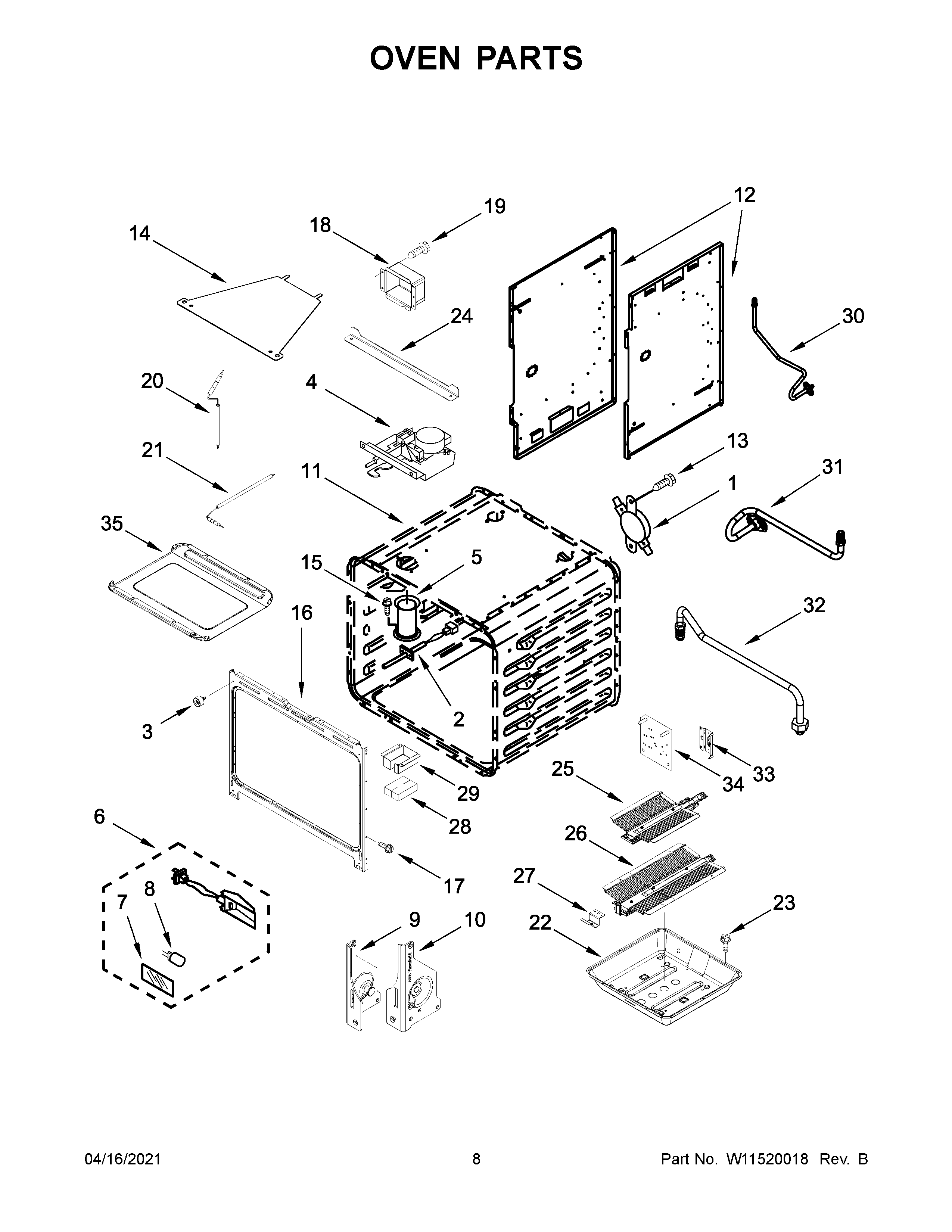 KitchenAid KFGC506JAV01 oven parts diagram