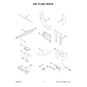 Whirlpool WMT50011KS01 air flow parts diagram
