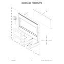 Whirlpool WMT55511KS02 door and trim parts diagram