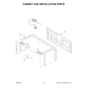 Whirlpool WMT55511KS02 cabinet and installation parts diagram